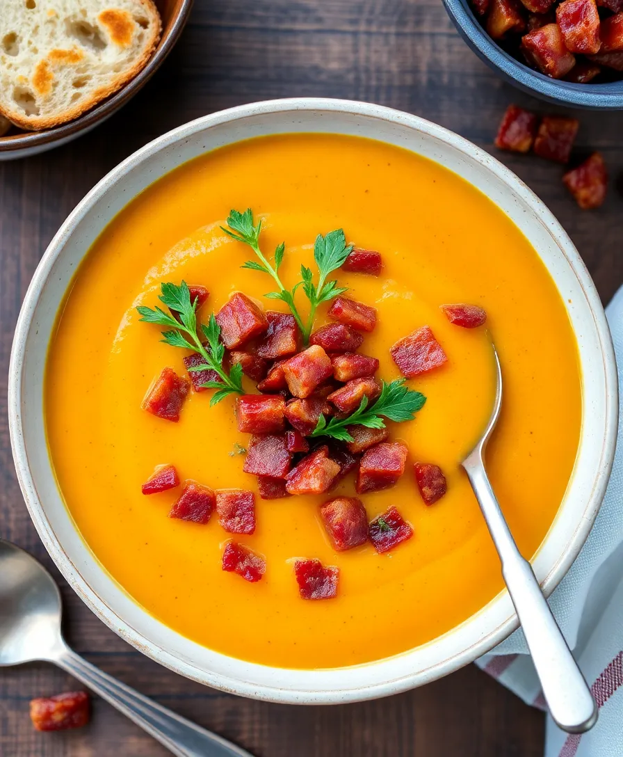 Butternut Squash Soup: Your Ultimate Guide to Creamy Comfort! - 6. Butternut Squash Soup with Bacon