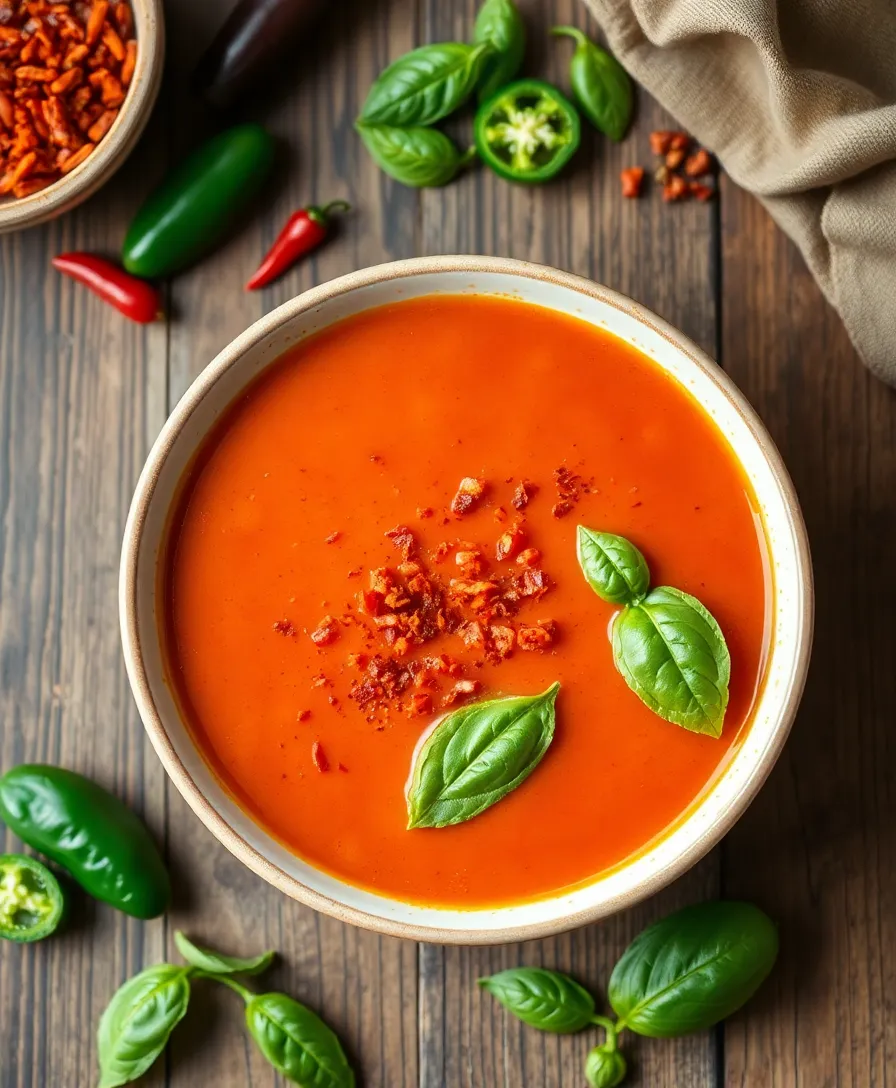 Tomato Basil Soup: The Ultimate Guide to the Easiest and Most Delicious Recipes! - Spicy Tomato Basil Soup