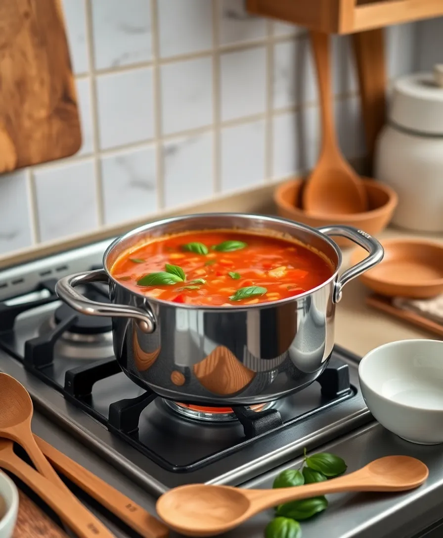 Tomato Basil Soup: The Ultimate Guide to the Easiest and Most Delicious Recipes! - One-Pot Tomato Basil Soup