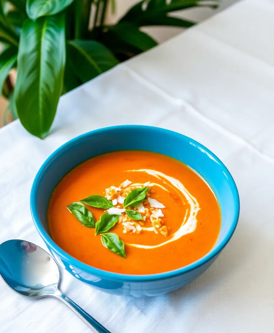 Tomato Basil Soup: The Ultimate Guide to the Easiest and Most Delicious Recipes! - Creamy Tomato Basil Soup with Coconut Milk