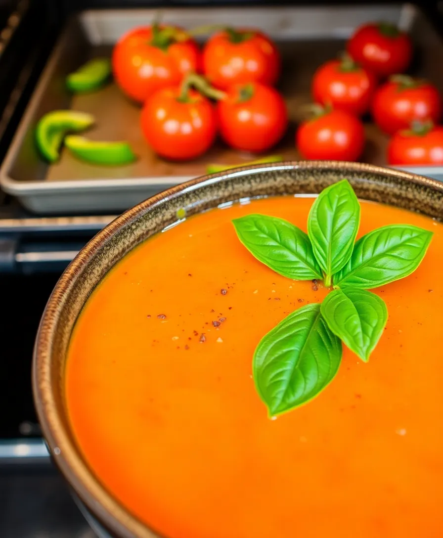 Tomato Basil Soup: The Ultimate Guide to the Easiest and Most Delicious Recipes! - Roasted Tomato Basil Soup