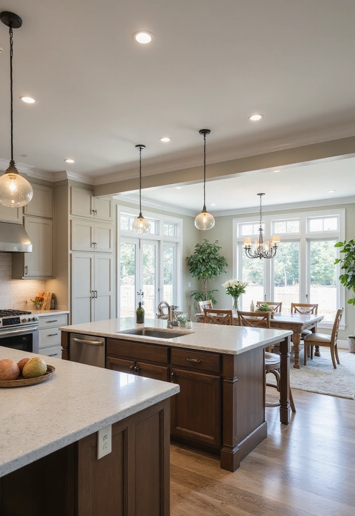21 Coastal Kitchen Ideas That'll Make You Feel Like You're on Vacation Every Day! - 10. Open Concept Layout