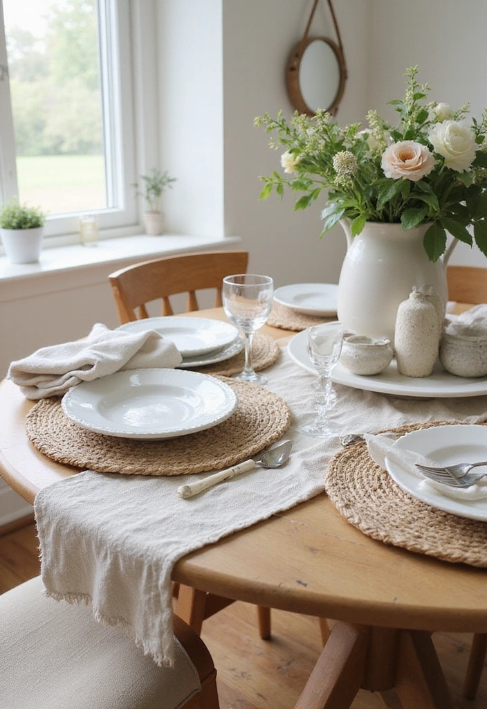 21 Coastal Kitchen Ideas That'll Make You Feel Like You're on Vacation Every Day! - 11. Textured Fabrics